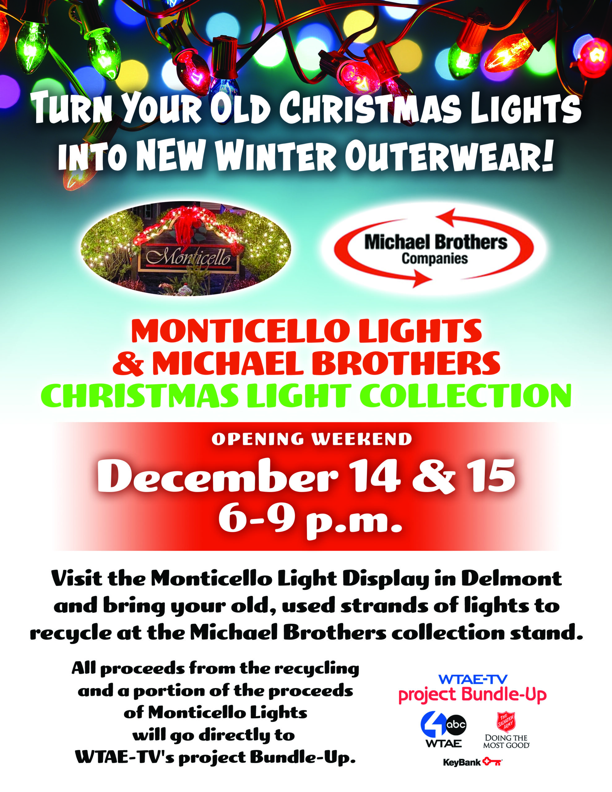 Light Display to Collect Donations for WTAE-TV’s project Bundle-Up